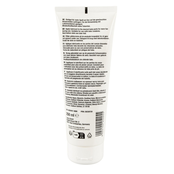 Gel lubrifiant à base d'eau arôme ananas, imitation sperme 250 ml 